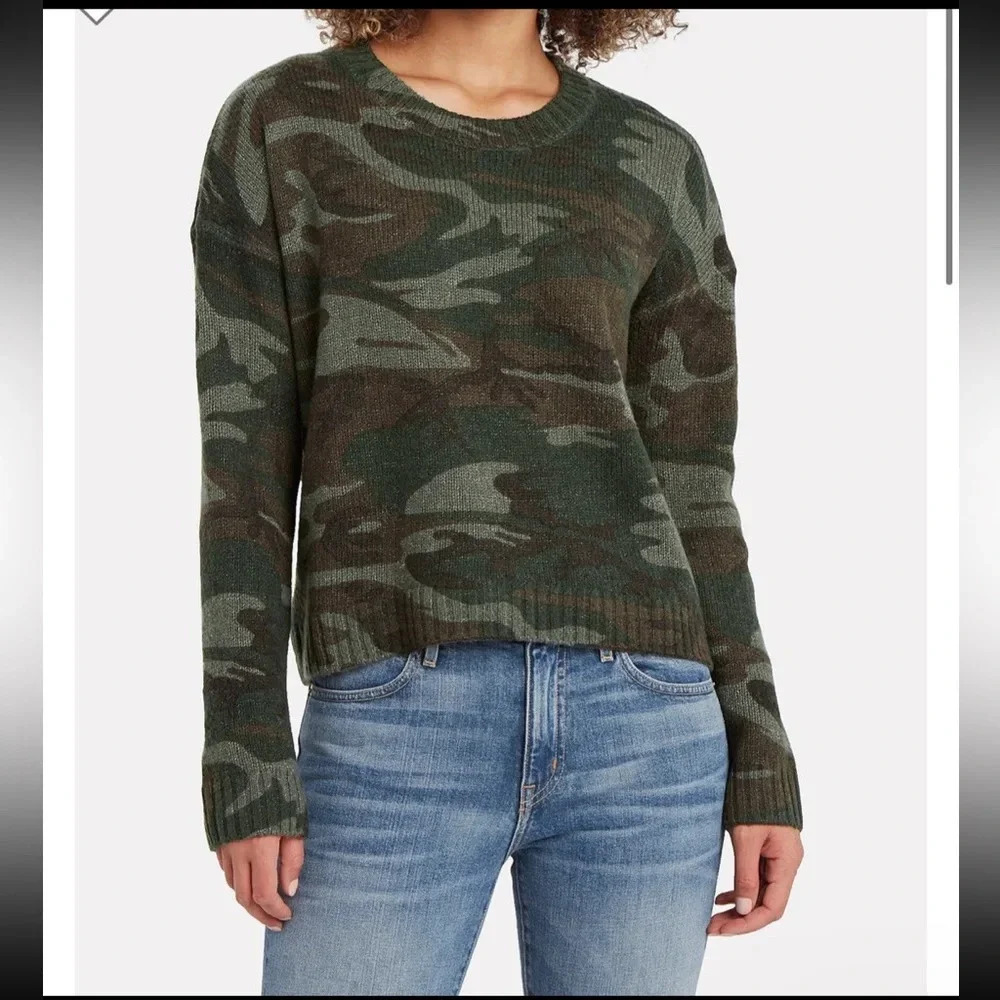 Rails Perci wool sweater camo jungle sz xs